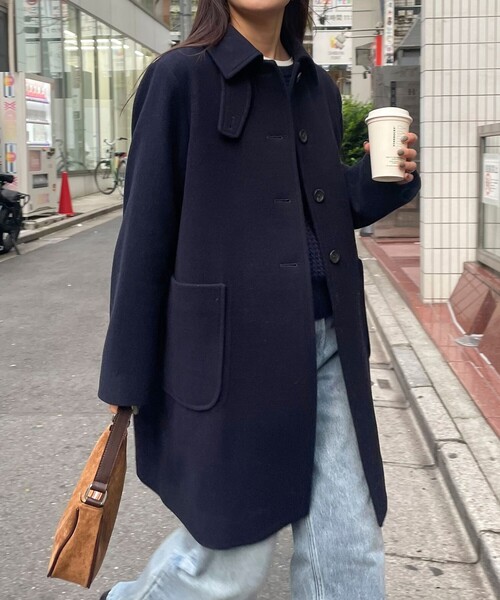 HYKE（ハイク） ダッフルコート 1 ブラック レディース : ZOZOTOWN