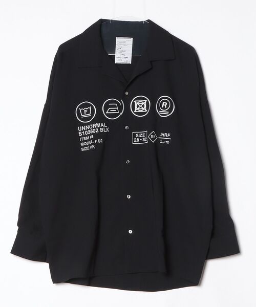 SHAREEF 長袖シャツ サイズ2 SHAREEF（シャリーフ） 長袖シャツ 2 ブラック メンズ : ZOZOTOWN