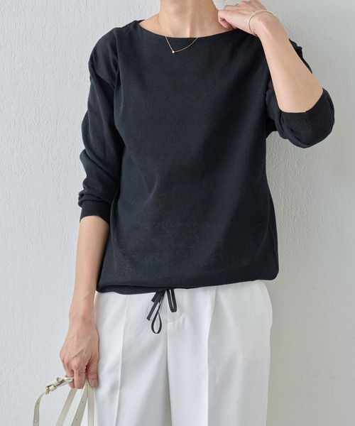 BEARDSLEY ビアズリー 黒 ブラック パッチワーク　カットソー　長袖　F BEARDSLEY（ビアズリー） 長袖カットソー FREE ブラック レディース