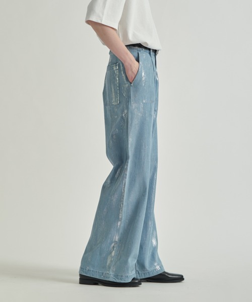 「selle glant」 デニムパンツ LARGE ブラック メンズ_画像7