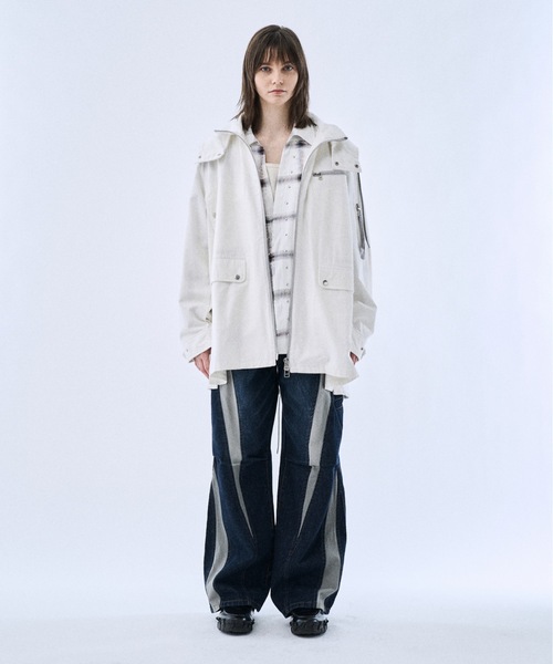 PHILTHEORY パーカー Back graphic military parka / バック
