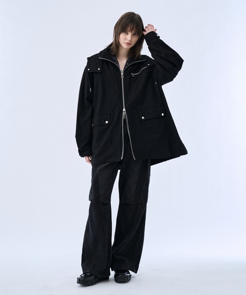 PHILTHEORY パーカー Back graphic military parka / バック