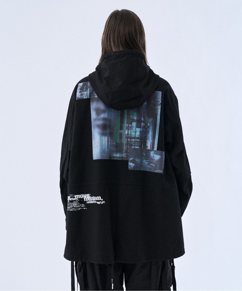 PHILTHEORY パーカー Back graphic military parka / バック