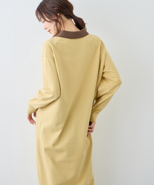 ROPE' PICNIC（ロペ ピクニック） ワンピース 配色スキッパーニット