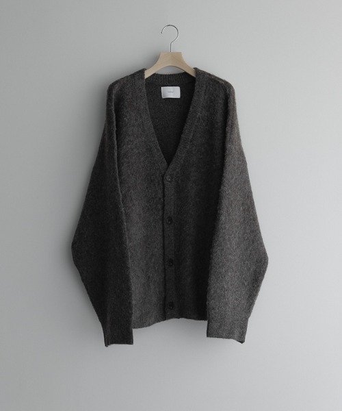 「remer」 ニットカーディガン LARGE モカ メンズ_画像5