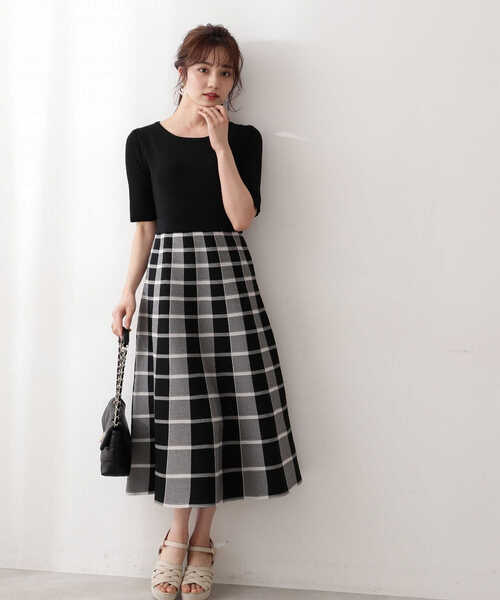 「PROPORTION BODY DRESSING」 半袖ワンピース SMALL ブラック レディース_画像3