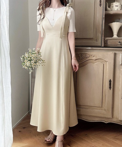 「Meiru」 キャミソールワンピース LARGE ブラック レディース_画像6