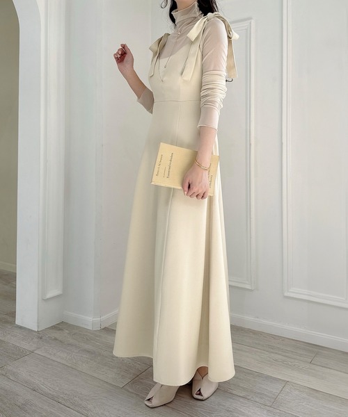 「Meiru」 キャミソールワンピース LARGE ブラック レディース_画像7