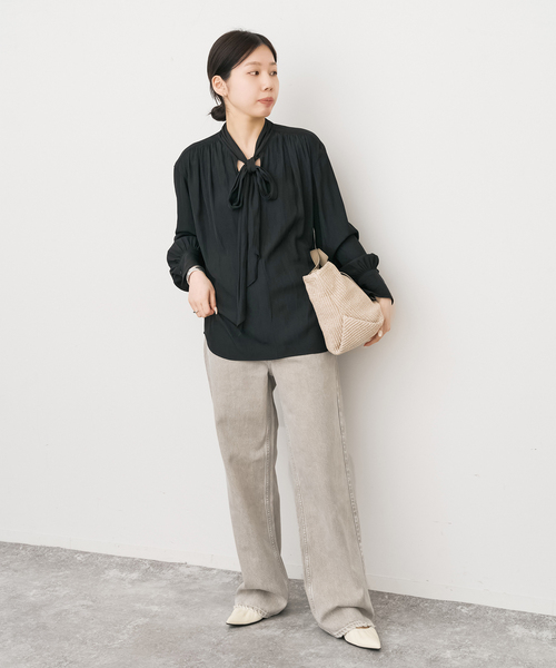 Spick＆Span（スピック アンド スパン） ブラウス シャツ ボウタイ