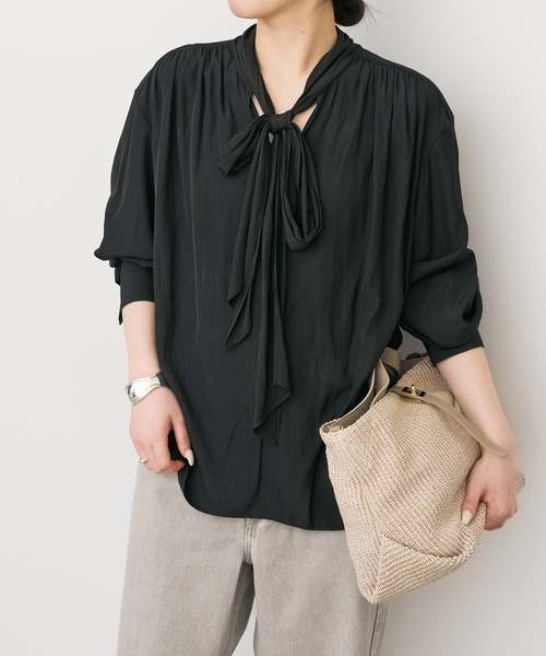 Spick＆Span（スピック アンド スパン） ブラウス シャツ ボウタイ