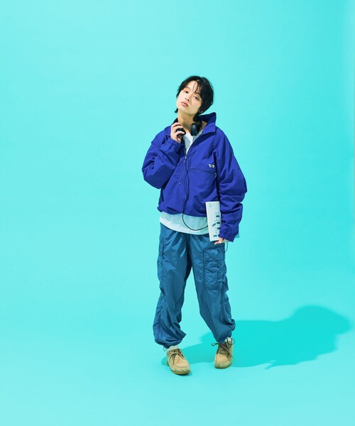 「TOWNCRAFT」 ナイロンブルゾン MEDIUM ベージュ メンズ_画像5