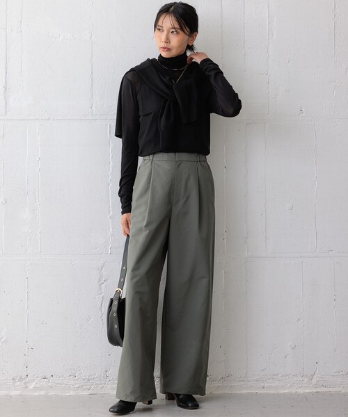 「23区」 パンツ 40 ベージュ レディース_画像4