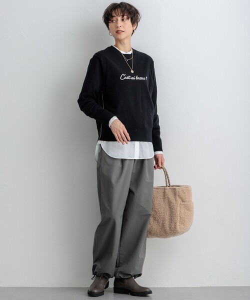 「23区」 パンツ 40 ベージュ レディース_画像7