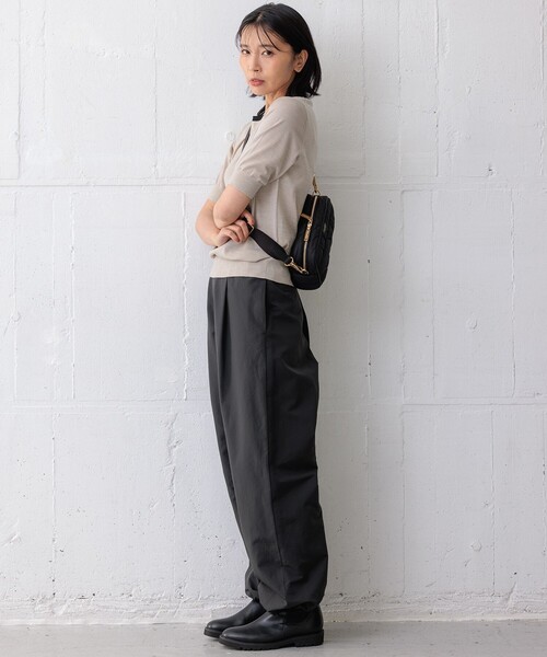 「23区」 パンツ 40 ベージュ レディース_画像9