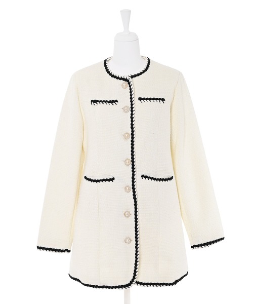 「Narcissus」 長袖ワンピース FREE ホワイト レディース_画像5