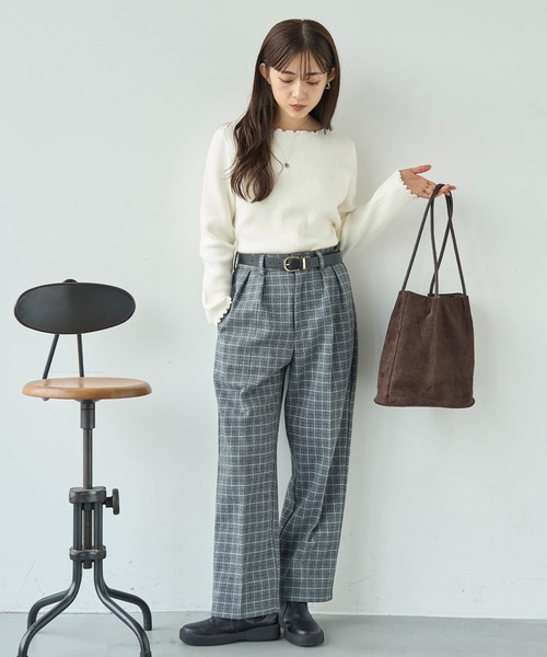 「mil」 長袖カットソー X-SMALL オフホワイト レディース_画像4