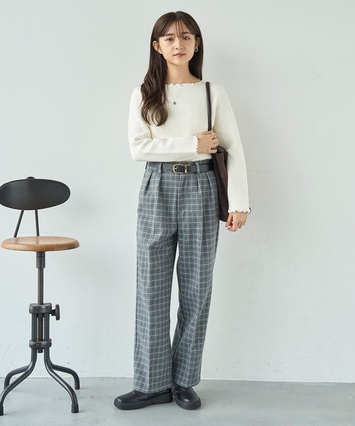 「mil」 長袖カットソー X-SMALL オフホワイト レディース_画像5