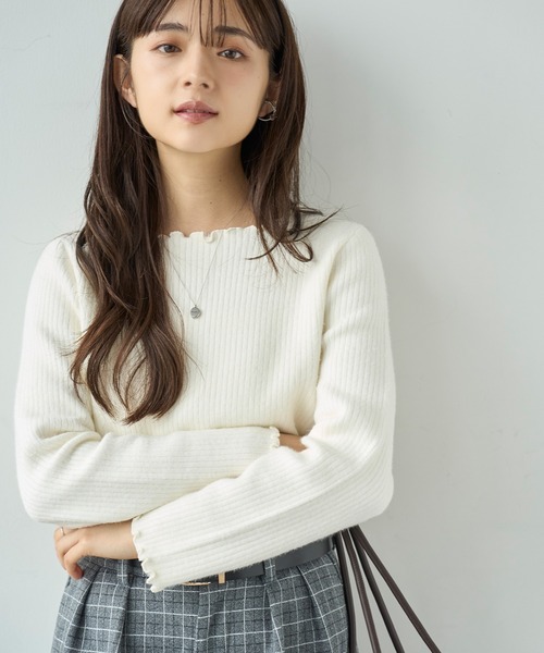 「mil」 長袖カットソー X-SMALL オフホワイト レディース_画像6