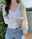 カーディガン 「夏の羽織りに」「着回し万能」シ...の詳細画像1