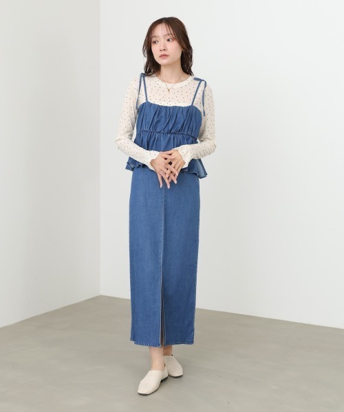 パピリーヒルズ⭐︎ Miss blue pet⭐︎ デニムワンピースセット⭐︎ fifth（フィフス） ワンピース 前開きデニムワンピース : ZOZOTOWN