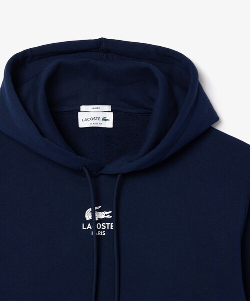 「LACOSTE」 プルオーバーパーカー L オリーブ メンズ_画像6