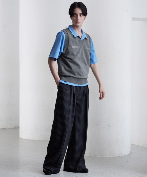 ベスト/ジレ Knit Vest MINERTE ベスト ジレ 「MINERTE」hand knit vest / ハンドニットベスト