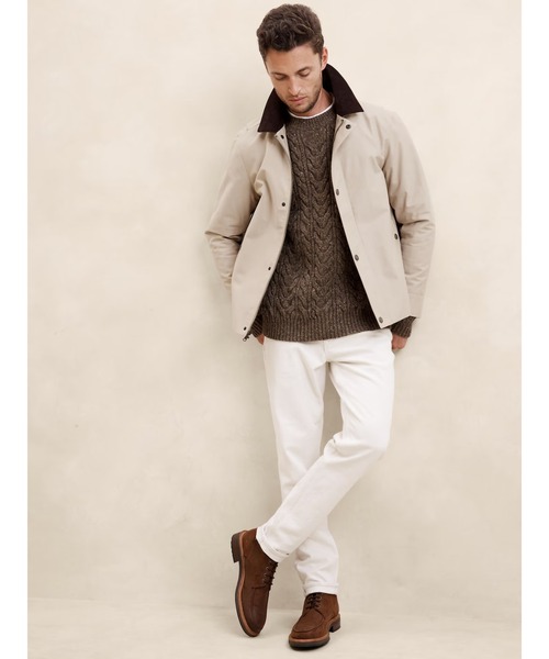 「BANANA REPUBLIC FACTORY STORE」 長袖ニット L グレー メンズ_画像2