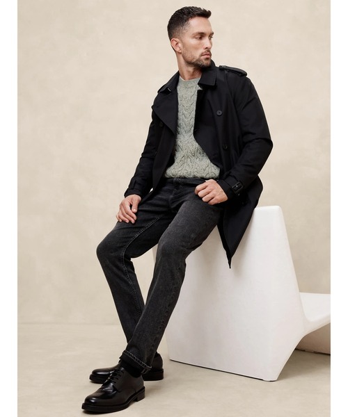 「BANANA REPUBLIC FACTORY STORE」 長袖ニット L グレー メンズ_画像5