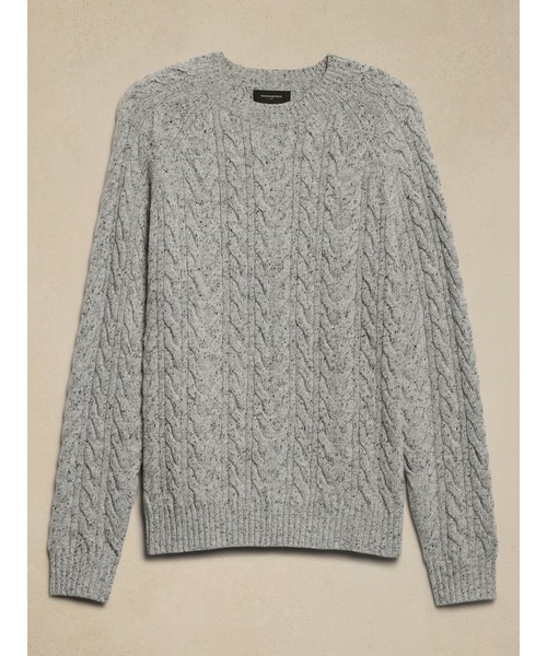 「BANANA REPUBLIC FACTORY STORE」 長袖ニット L グレー メンズ_画像7