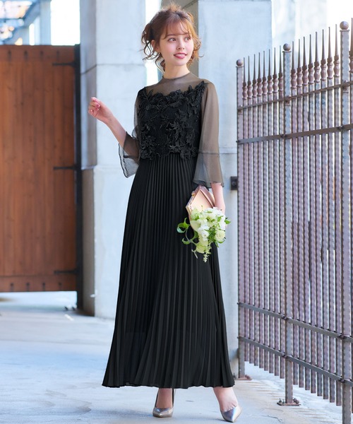 「GIRL」 7分袖ワンピース M イエロー レディース_画像9