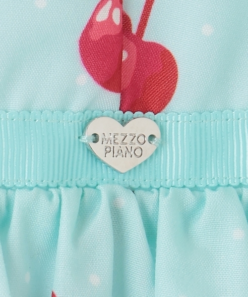mezzo piano ワンピース イチゴチェリードット柄 キャミワンピース