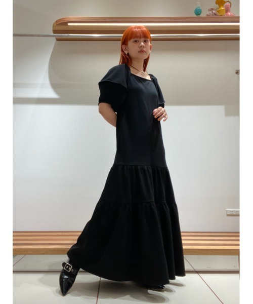 「FURFUR」 半袖ワンピース 00 イエロー レディース_画像4
