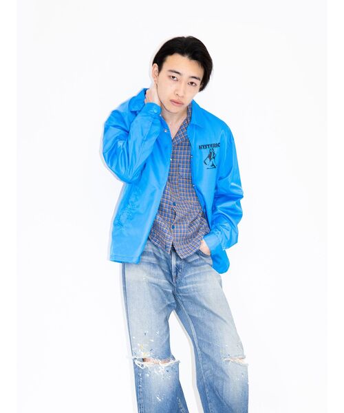 「HYSTERIC GLAMOUR」 ジャケット LARGE ブルー メンズの画像