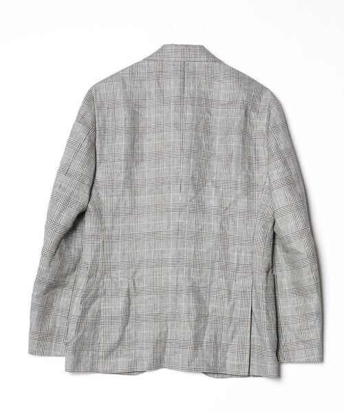 LARDINI テーラードジャケット チェック柄 LARDINI（ラルディーニ） チェック柄テーラードジャケット 48 グレー
