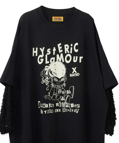「HYSTERIC GLAMOUR」 ドッキングワンピース FREE ブラック レディースの画像