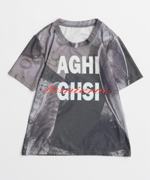 MAISON SPECIAL（メゾンスペシャル） tシャツ 半袖 Mesh Print Compact