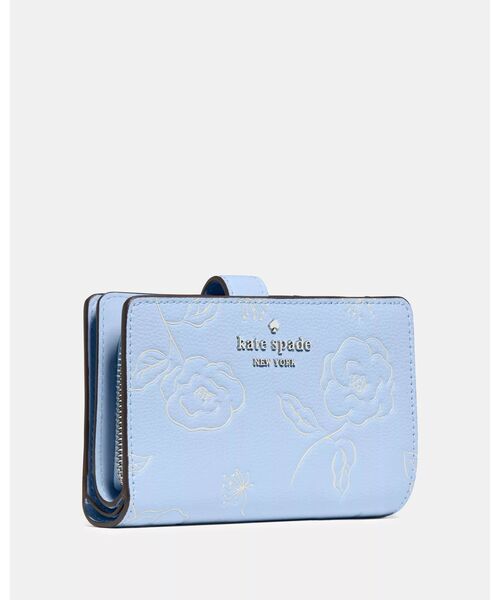 【新品】最新作★ ケイトスペード  二つ折り財布　フローラル  ネイビー kate spade NEW YORK（ケイト・スペード ニューヨーク） 財布