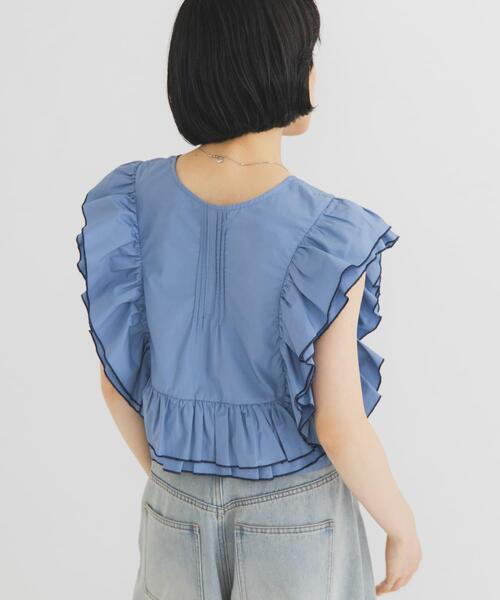 〈新品タグ付き〉KBF ハイネックフリルブラウス セレモニー／定番人気】ハイネックフリル ブラウス