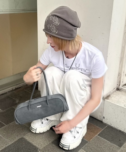 ワイドパンツ スウェットパンツ ジャージ 「nmtc+」cross studs sweat