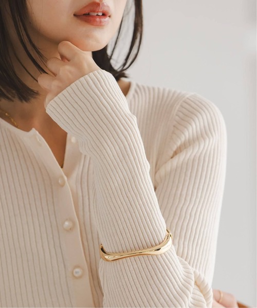 バングル 「追加」PETIT MOMENTS/プティモーメント Wave Cuff レディースの画像