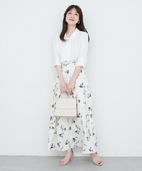「natural couture」 半袖ブラウス FREE ネイビー レディース_画像5