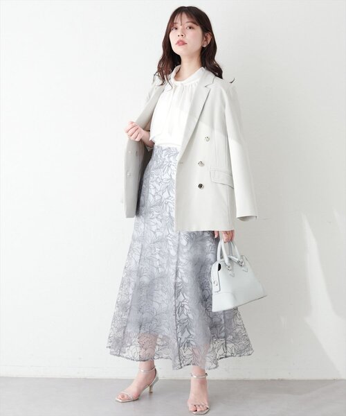 「natural couture」 半袖ブラウス FREE ネイビー レディース_画像9