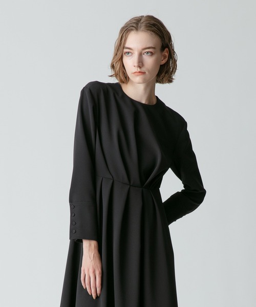 「allureville」 長袖ワンピース 1 ベージュ レディース_画像2