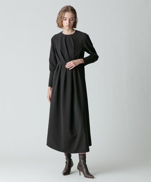 「allureville」 長袖ワンピース 1 ベージュ レディース_画像4