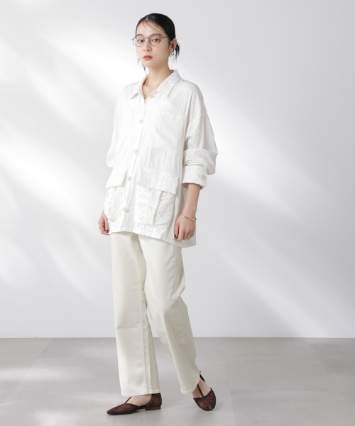 「Healthy denim」 デニムパンツ 23 ベージュ系その他 レディース_画像4