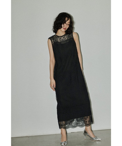 niana コンビワンピース niana（ニアナ） コンビワンピース M ブラック レディース : ZOZOTOWN