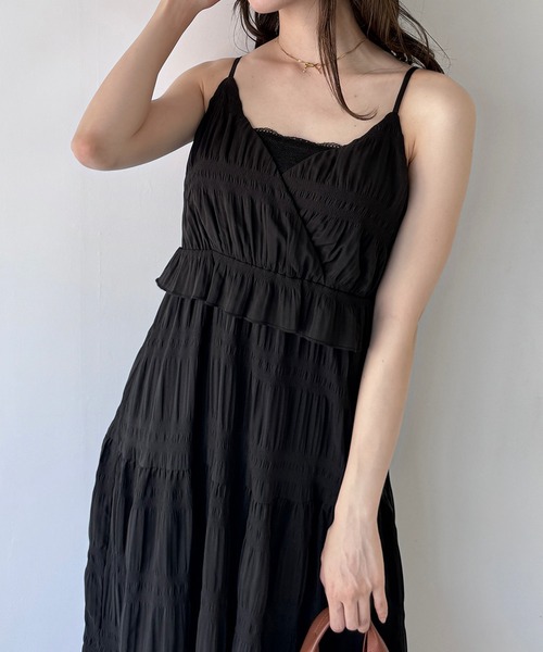 「junoah」 キャミソールワンピース X-LARGE オフホワイト レディース_画像4