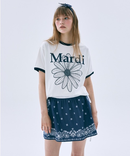 Mardi Mercredi（マルディメクルディ） tシャツ 半袖 RINGER TSHIRT