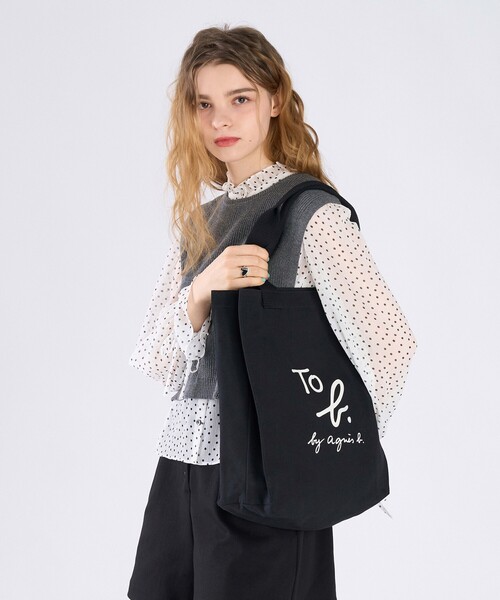 「To b. by agnes b.」 トートバッグ FREE ブラック レディース_画像9