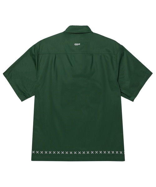 「HUF」 半袖シャツ SMALL ダークグリーン メンズ_画像7